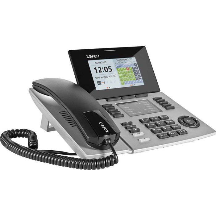 Agfeo ST 56 IP SENSfon IP-Systemtelefon silber