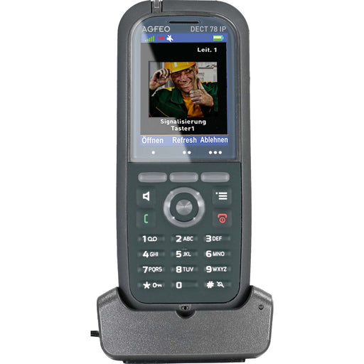 Produktbild Schnurloses DECT-Telefon - Agfeo DECT-IP-Telefon 2" Farbdisplay IP65 DECT 78 IP gr