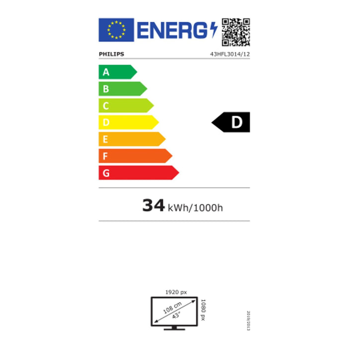 Philips Hotel-LED-TV 109cm 43HFL3014/12