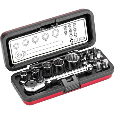 Steckschlüssel-Bit-Box 16-tlg. 113156