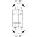 Konstsmide Cremoma Wandleuchte 2x3W High Power LED anthrazit 7998-370