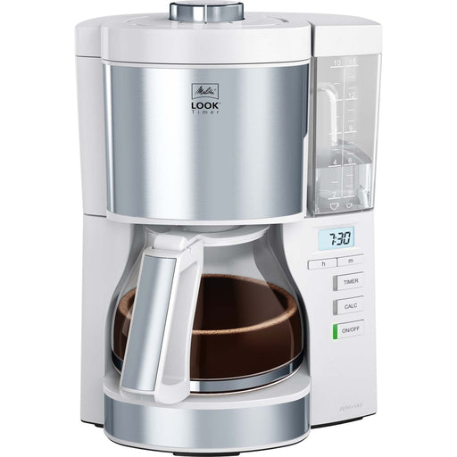 Produktbild Filterkaffeemaschine - Melitta SDA Kaffeeautomat Look V Timer 1025-07 Weiß / Silber