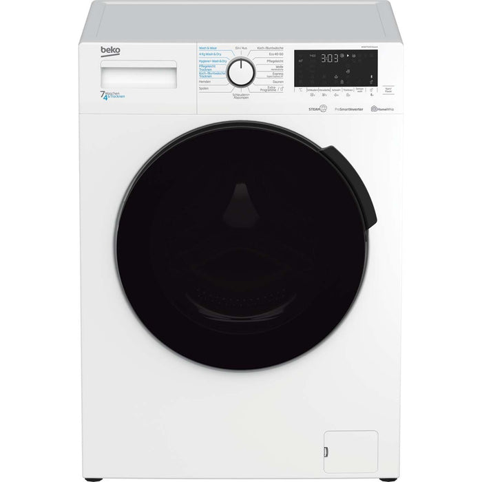 Beko Waschtrockner m.XL-Tür BT,1400Upm,Dampff. WDW75141Steam1