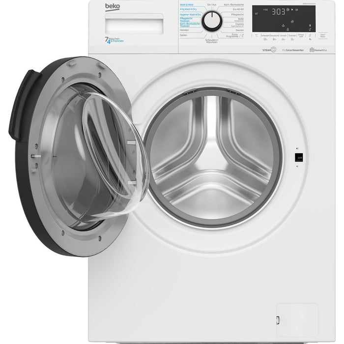 Beko Waschtrockner m.XL-Tür BT,1400Upm,Dampff. WDW75141Steam1