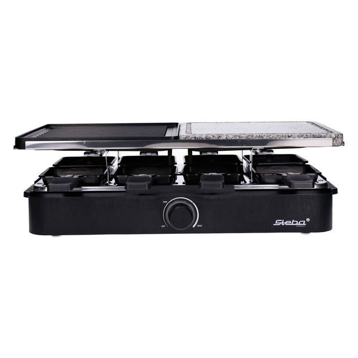 Steba RC 18 Multi-Raclette Stein/Gussplatte Schwarz Edelstahl