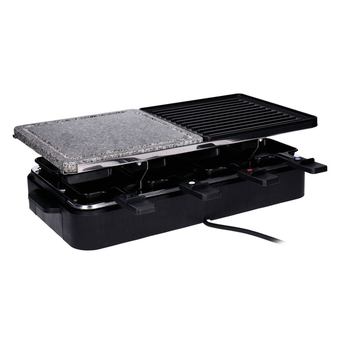 Steba RC 18 Multi-Raclette Stein/Gussplatte Schwarz Edelstahl