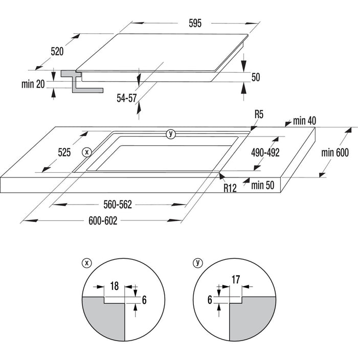 Gorenje EB-Herdset-Hi-Light/BIGBOX Easy Heißluft Set 2 BCS6737E06X+ECD634BX