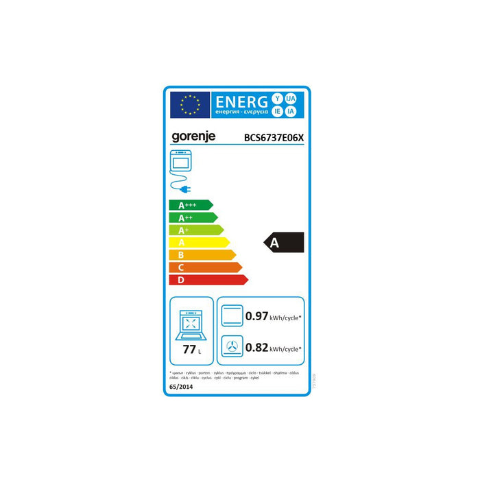 Gorenje EB-Herd Dampf Heißluft,ExtraSteam BCS 6737E06X