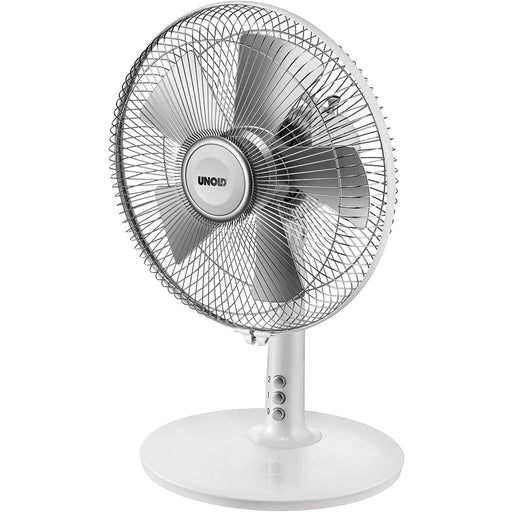 Produktbild Tischventilator - Unold Silverline 86810 Tischventilator Ø 25cm, 25 W in weiß, silber