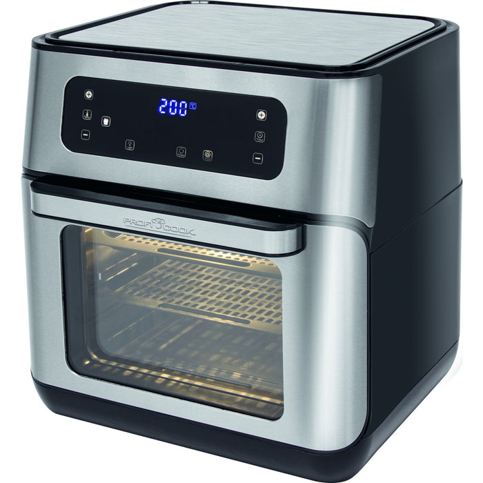 Bomann PC-FR 1200 H Eins/Eine(r) 11 l Eigenständig 1500 W Heißluftfritteuse Schwarz, Edelstahl