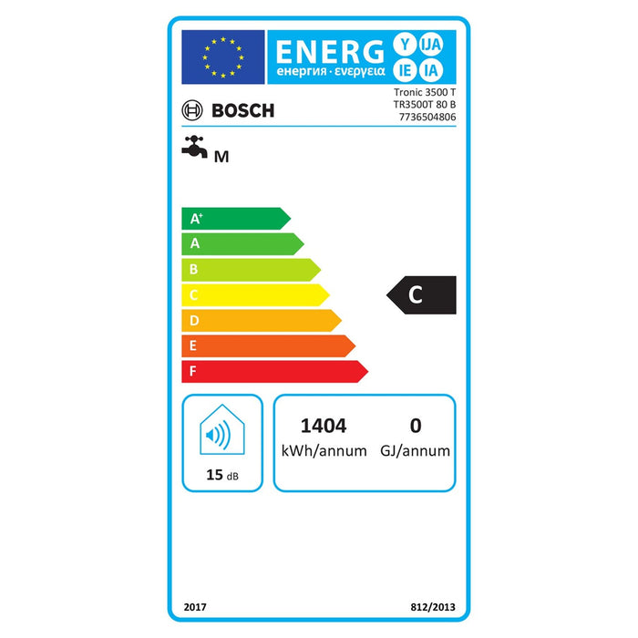 Bosch Thermotechnik Warmwasserspeicher 80L TR3500T 80 B