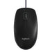 Logitech B100 optische USB-Maus schwarz (800 DPI, kabelgebunden, beidhändig)