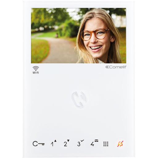 Produktbild Video-Türsprechanlage - Comelit Group Innenstation WiFi weiß mit Freisprechfunktion 6741W