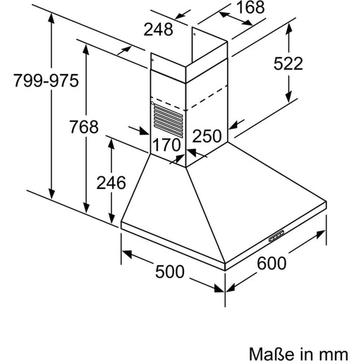 Produktbild Wandhaube - Constructa-Neff Wandesse eDition 3 Stufen D62PBC0N0