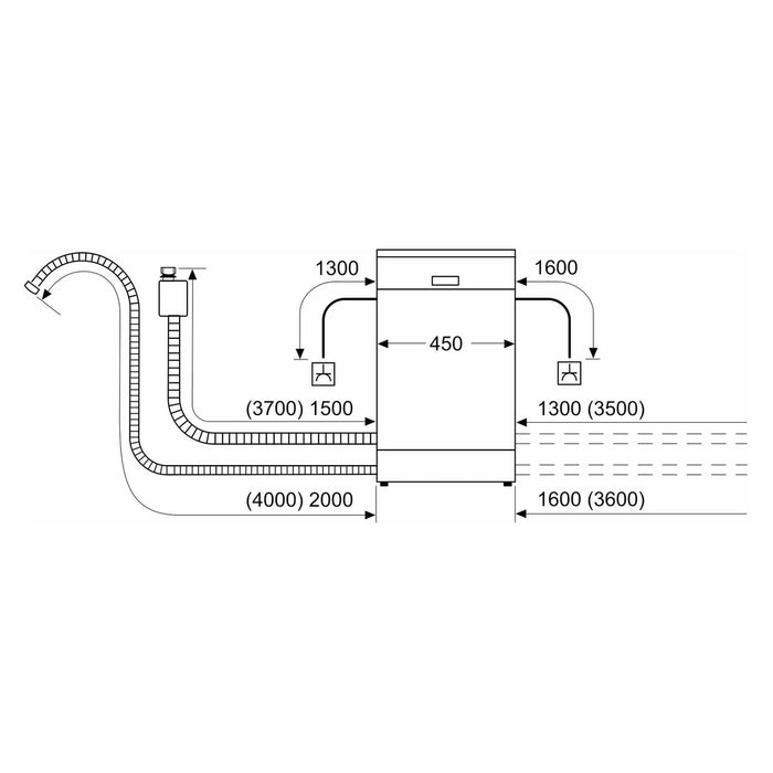 Bosch MDA EB-Geschirrspüler Serie2,HomeConnect SPI2IKS10E