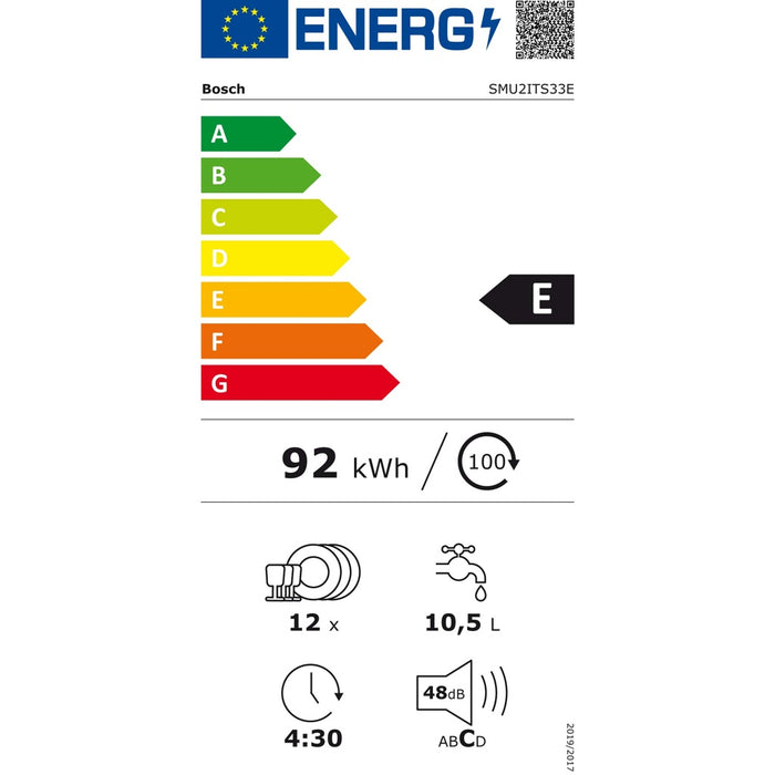 Bosch MDA UB-Geschirrspüler Serie2,HomeConnect SMU2ITS33E