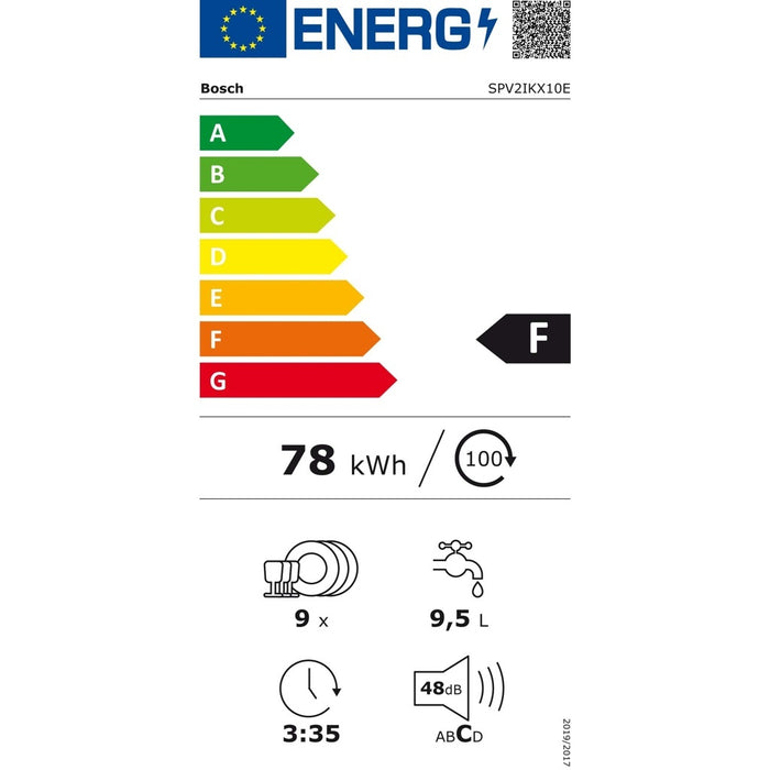 Bosch EB-Geschirrspüler Serie2,HomeConnect SPV2IKX10E