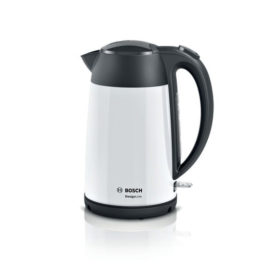 Produktbild Wasserkocher - Bosch TWK3P421 Wasserkocher DesignLine 1,7 l 2400 W in Schwarz, Weiß