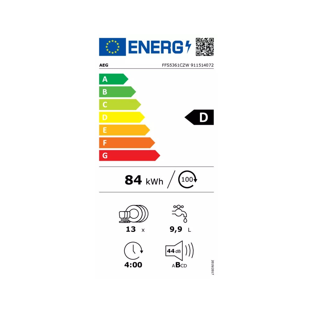 Produktbild Geschirrspüler - AEG FFS5361CZW Geschirrspüler freistehend 60cm 13 Maßgedecke D