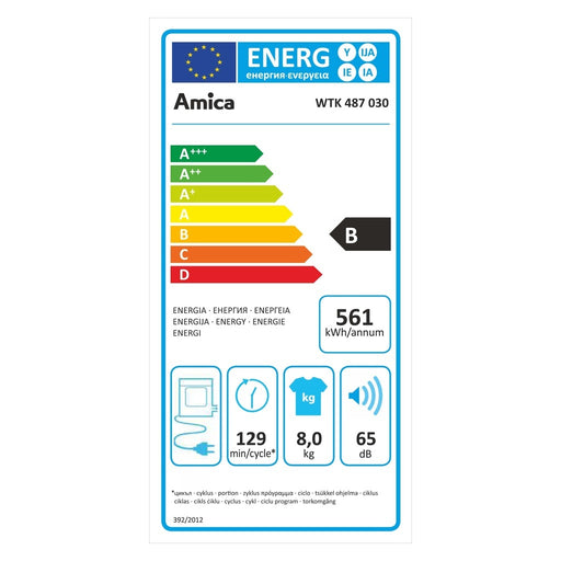 Produktbild Kondenstrockner - Amica Kondenstrockner WTK 487 030