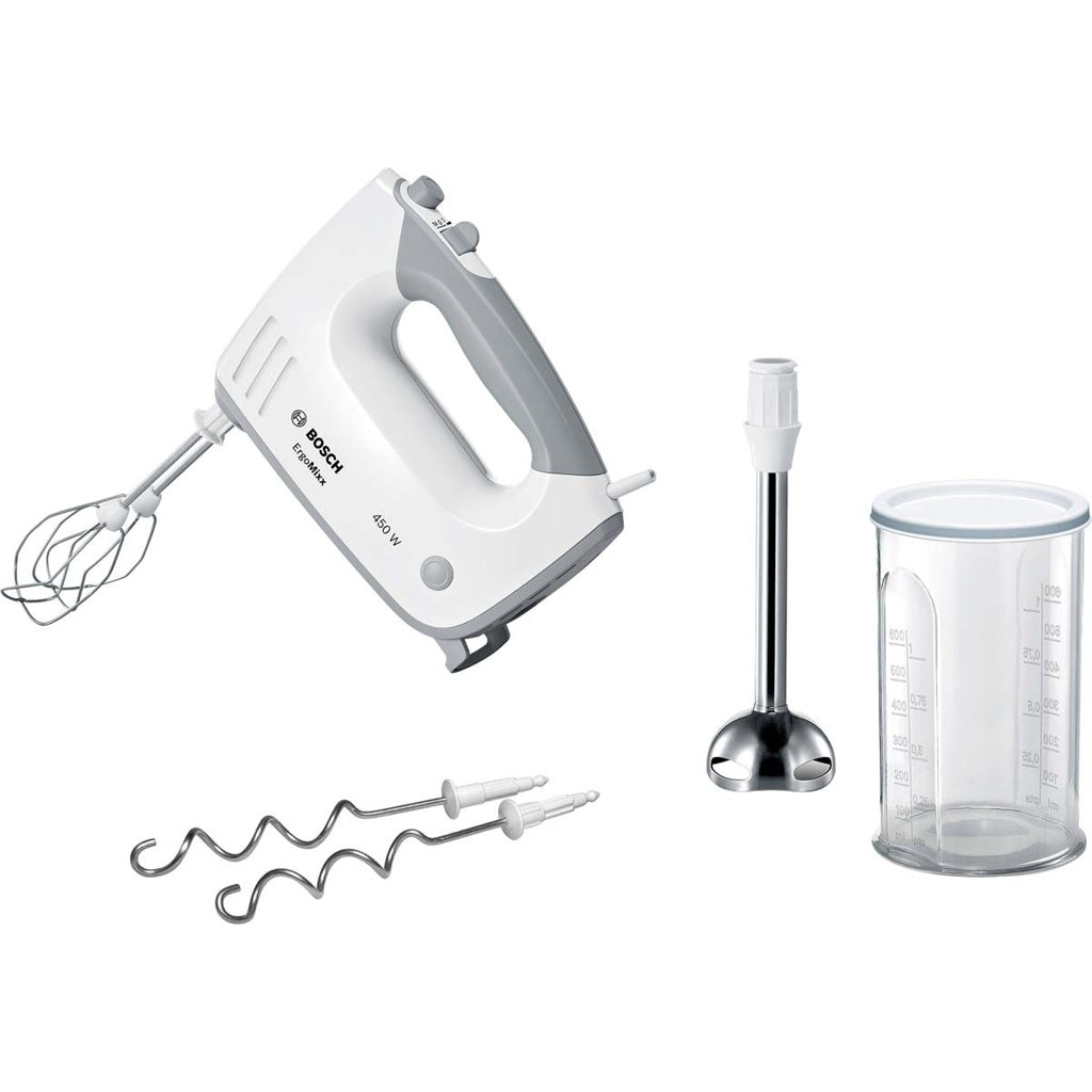 Produktbild Handmixer - Bosch ErgoMixx MFQ36470 Stabmixer 450 W Mixerset 1 l weiß, grau