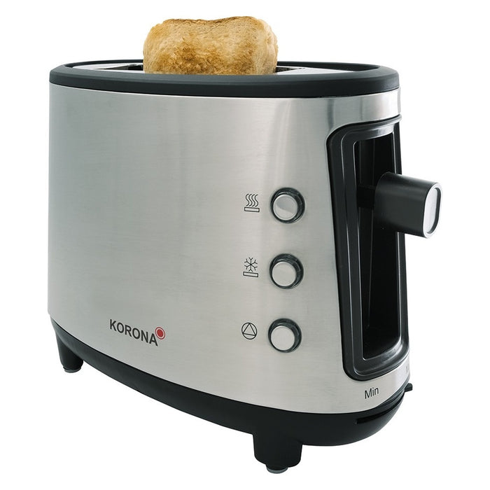 Korona electric Toaster Single,1 Scheibe 21304 Edelstahl / Schwarz