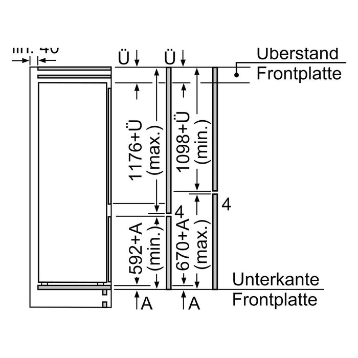 Siemens EB-Kühl/Gefrierkombi KI87VVSE0