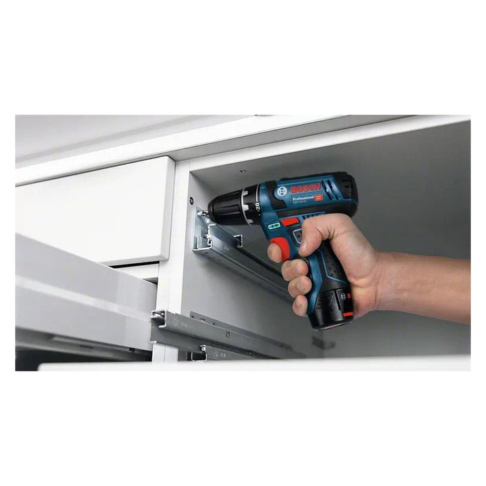 Bosch Akku-Bohrschrauber 12 V Li-Ion 1300 RPM Schwarz, Blau, Rot