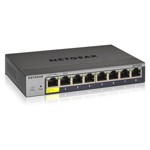 Produktbild Netzwerk-Switch - NETGEAR GS108Tv3 Managed L2 Gigabit Ethernet (10/100/1000) Grau