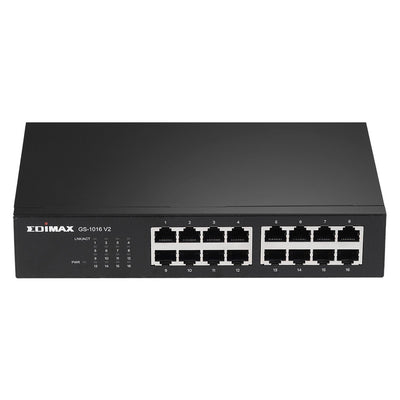 GS-1016 V2 Netzwerk-Switch Managed Gigabit Ethernet (10/100/1000) Schwarz