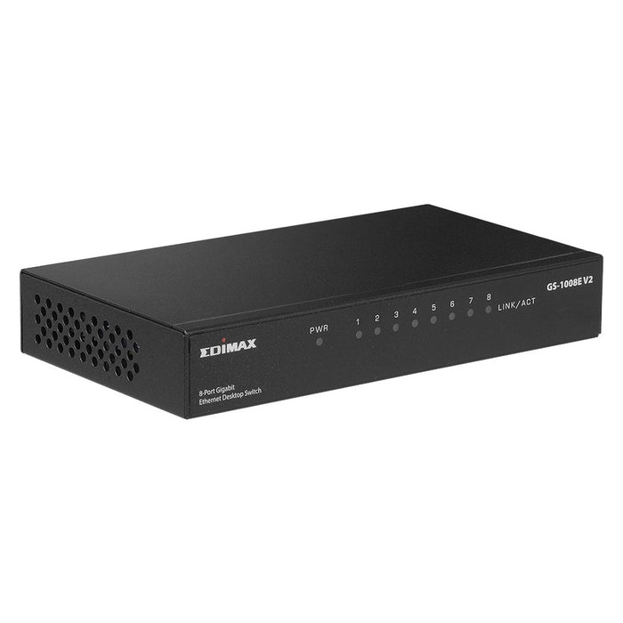 Edimax GS-1008E V2 Netzwerk-Switch Unmanaged Gigabit Ethernet (10/100/1000) Schwarz