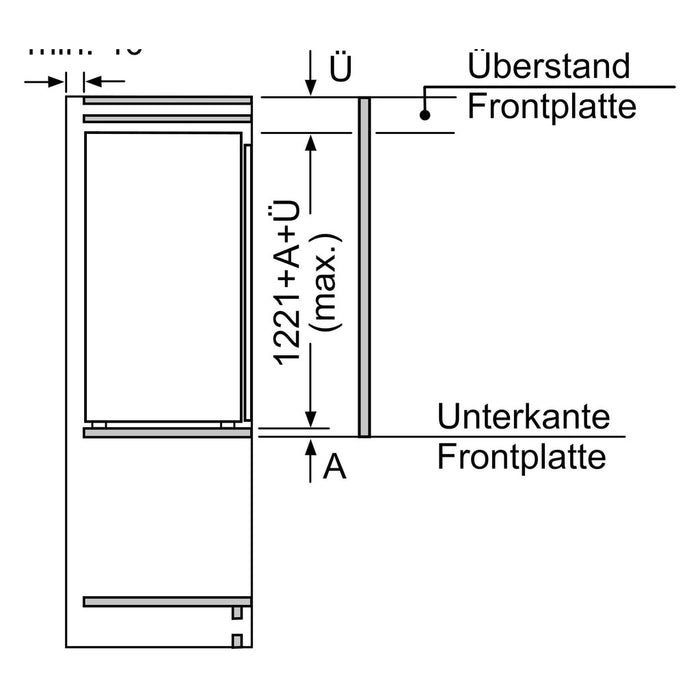 Constructa-Neff EB-Kühlgerät 187l,FreshSafe KI2422FE0