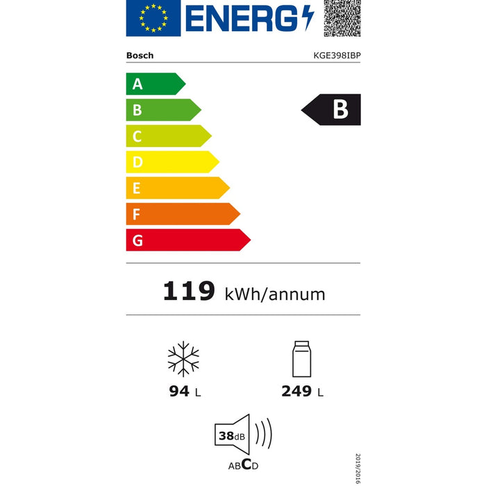 Bosch MDA Kühl/Gefrierkombi Serie6 KGE398IBP