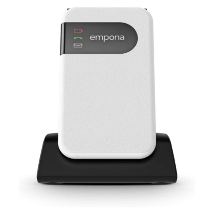 Emporia SIMPLICITYglam 7,11 cm (2.8 Zoll) 102 g Schwarz, Weiß Seniorentelefon