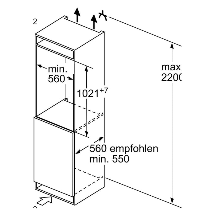 Bosch MDA EB-Kühlgerät Serie4 KIL32VFE0