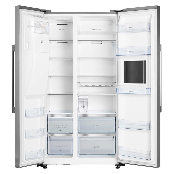 Gorenje Kühl/Gefrierkombi SbS Eiswürfel-/W/Barfach NRS9EVXB1 InoxLook