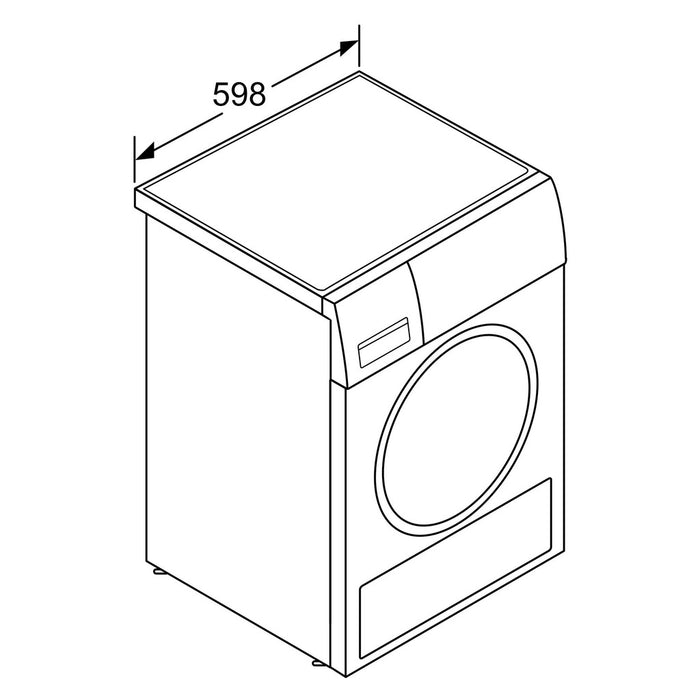 Bosch Serie 4 WTH85VH3 Wärmepumpentrockner Frontlader freistehend mit 8 kg in weiß A++