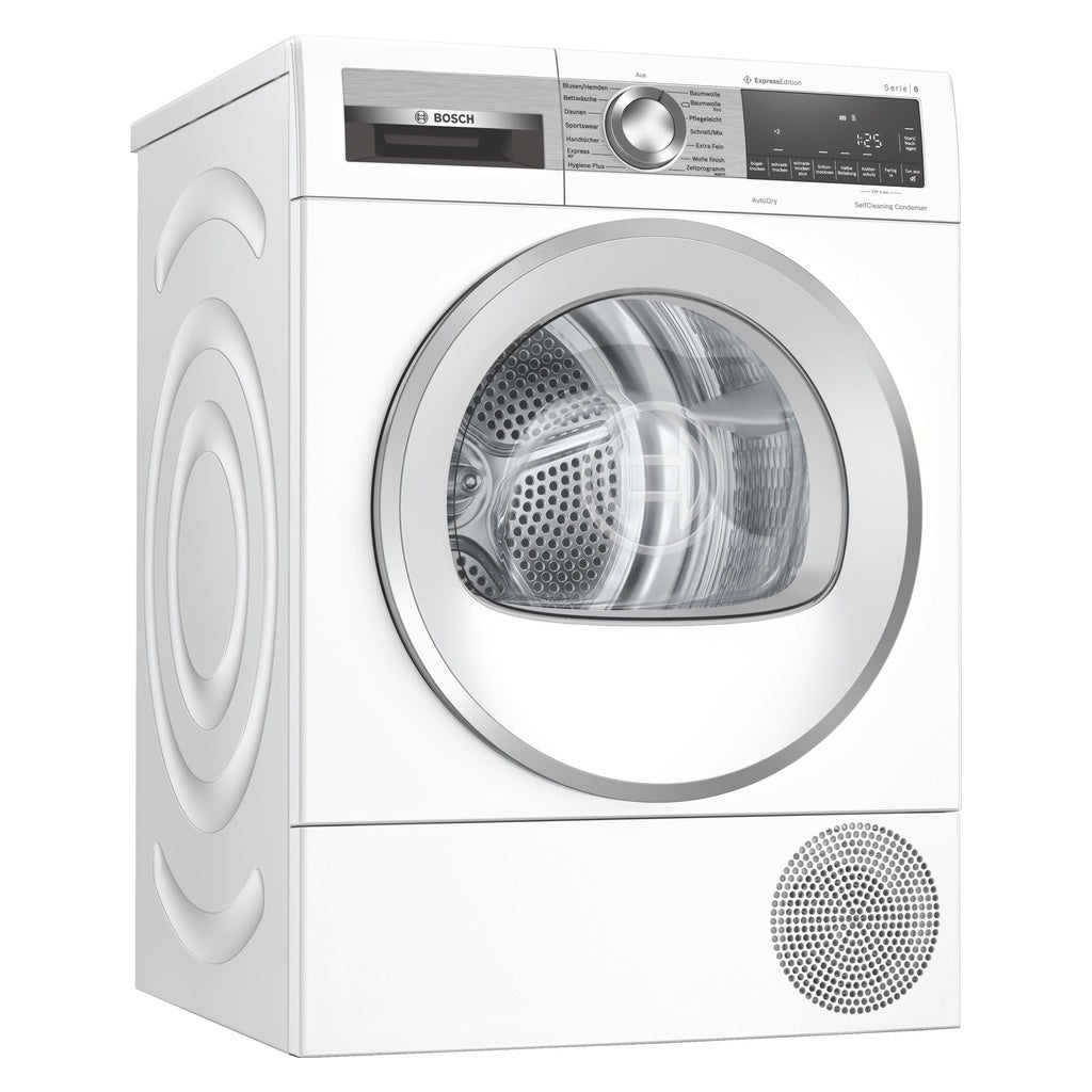 Produktbild Wärmepumpentrockner - Bosch Serie 6 WQG235DH0 Wärmepumpentrockner Frontlader freistehend mit 8 kg in weiß A+++
