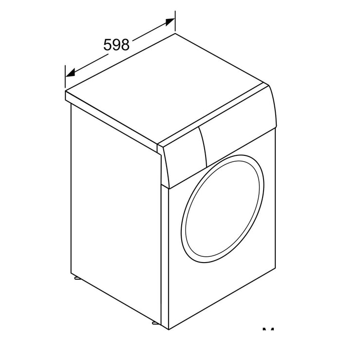 Bosch Serie6 WUU28TH1 Waschmaschine unterbaufähiger Frontlader 8 kg 1400 U/min. A weiß