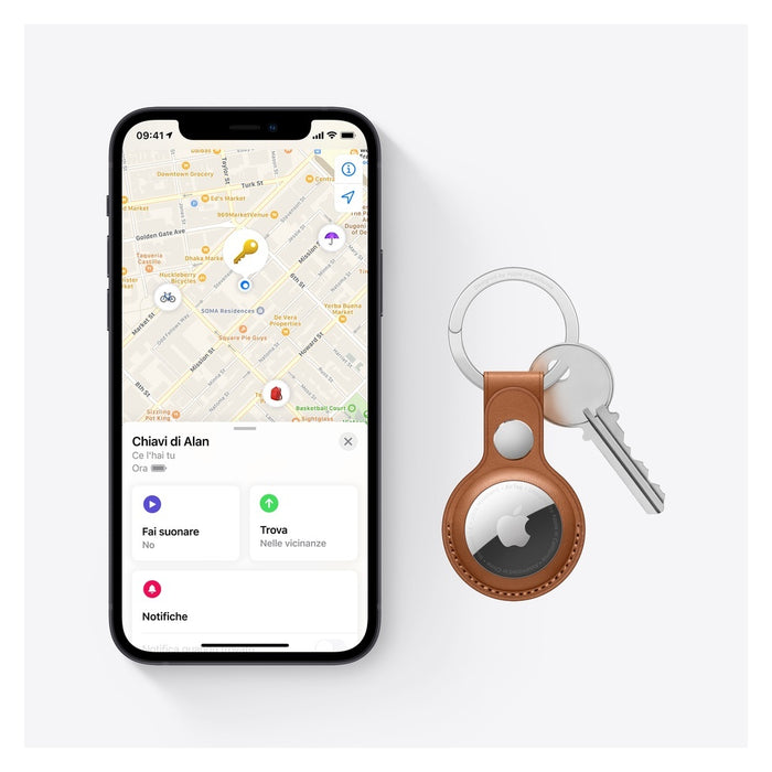 Apple AirTag Bluetooth-Tracker Silber, Weiß 4 Stück