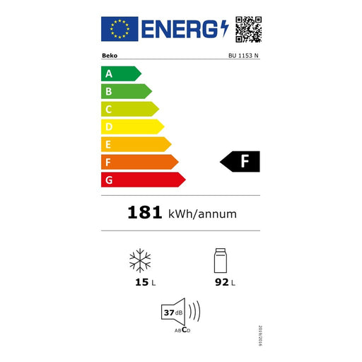 Produktbild Einbaukühlschrank - Beko BU 1153 N Unterbaukühlschrank