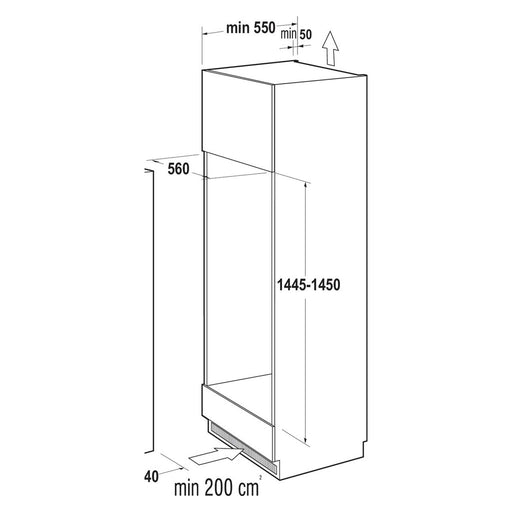 Produktbild Einbaukühlgefrierkombination - Gorenje EB-Kühl/Gefrierkombi Schleppt,GT oben RFI 4152 P1