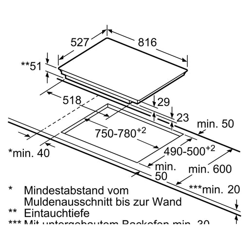 Produktbild Induktions-Kochfeld - Bosch MDA EB-Autark-Kochfeld Indukt. Serie8 PXY875DC1E