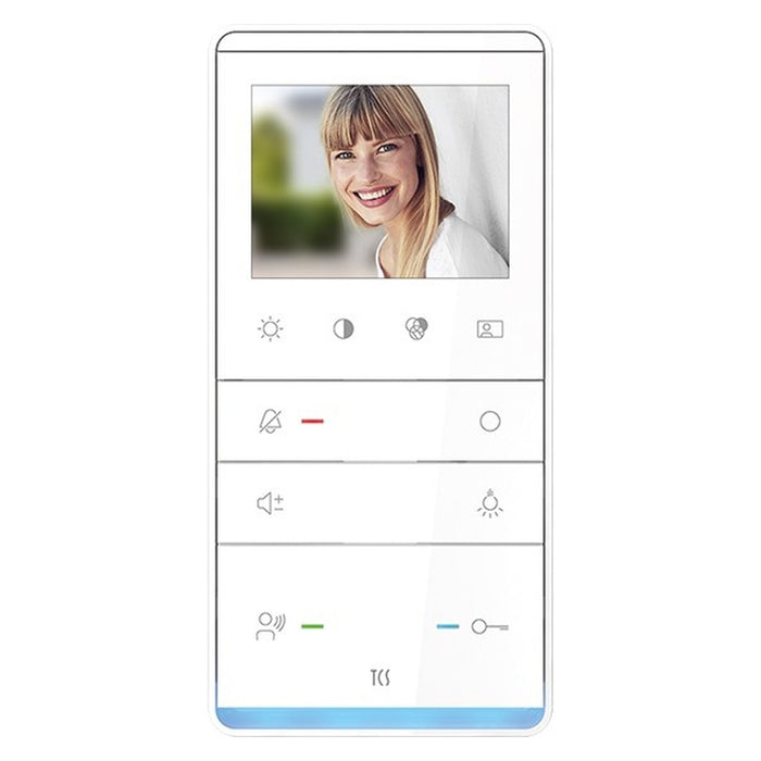 TCS Tür Control Video color Innenstation Wandgerät AP weiß IVW5111-0145