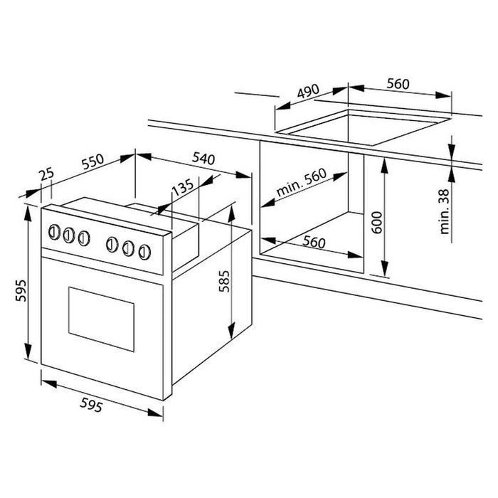 Amica EB-Herdset X-Type,XXL EHCX 934 600 E