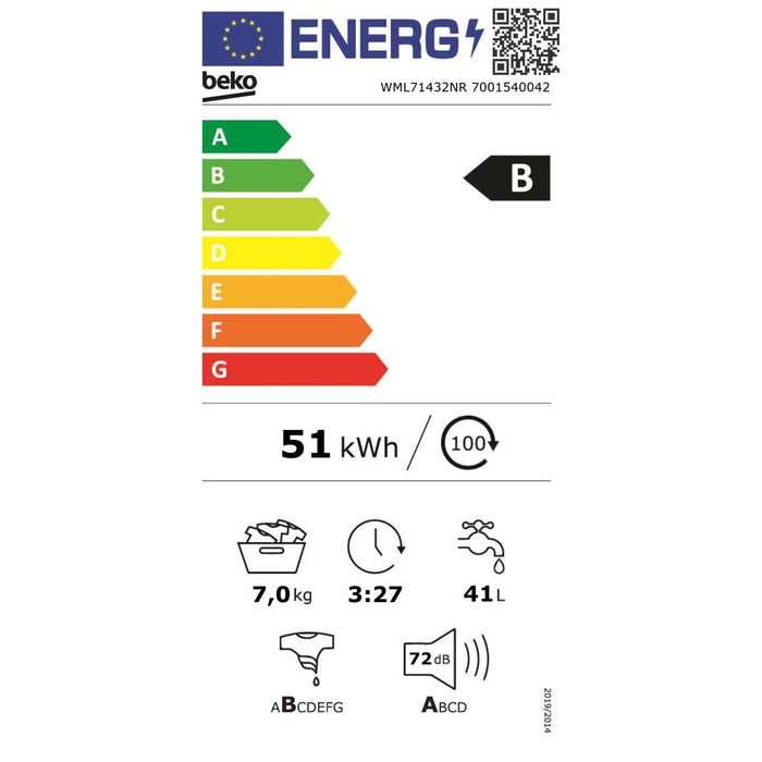 Beko Waschautomat BT,AddXtra WML71432NR