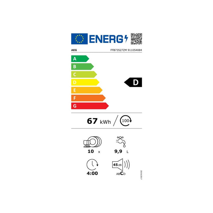 Electrolux AEG MDA Geschirrspüler 45cm FFB73527ZM