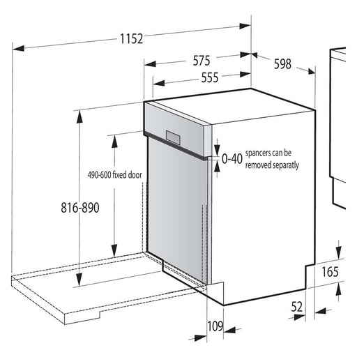 Produktbild Standgeschirrspüler - Gorenje EB-Geschirrspüler 14MG,9,7L,44dB GI642D60X