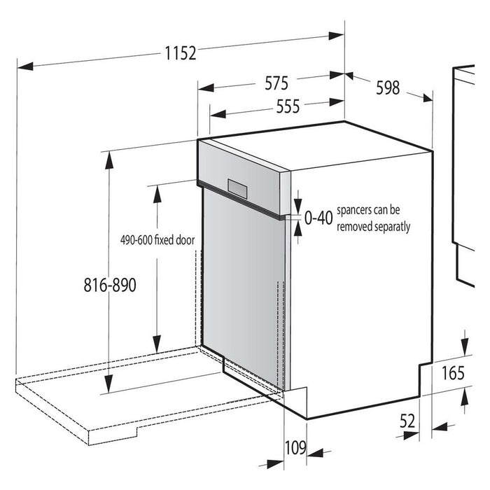 Gorenje EB-Geschirrspüler 14MG,9,7L,44dB GI642D60X