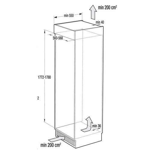 Produktbild Einbaukühlgefrierkombination - Gorenje EB-Kühl/Gefrierkombi NoFrost NRKI418EP1